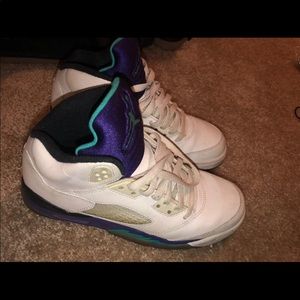 Authentic Jordan Grape 5's